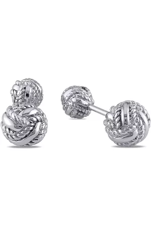 Amour Knot Cufflinks in Sterling Silver
