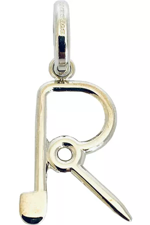 Burberry Silver Kilt Pin R Alphabet Charm