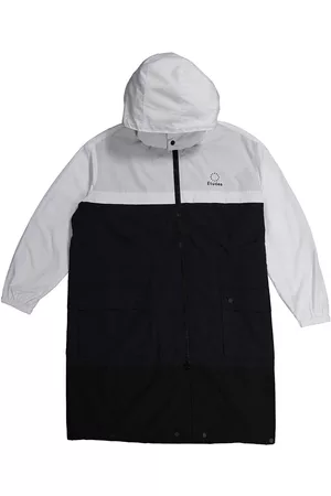 Etudes Mens 3- Stripe Colour Block Zip-up Parka, Size Medium