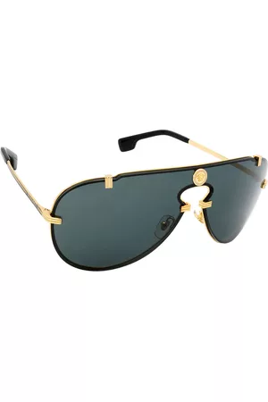 VERSACE Men Sunglasses - Dark Gray Pilot Mens Sunglasses VE2243 100287 43