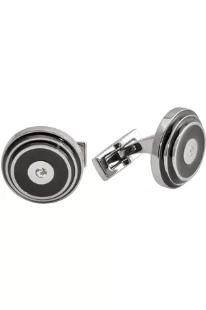 Picasso and Co Round Stainless Steel/ Laquer Cufflinks