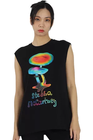 Stella McCartney Ladies Mushroom Print Cotton Tank Top, Brand Size 42 (US Size 8)