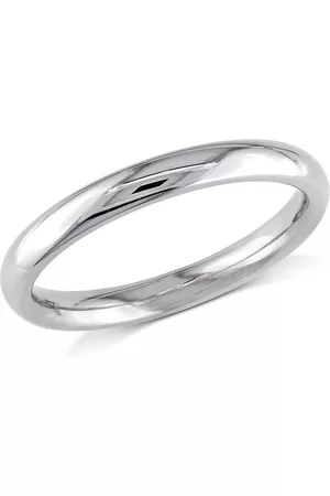 Amour Jewelry - 2.5MM Comfort-fit Wedding Band in 10K White Gold