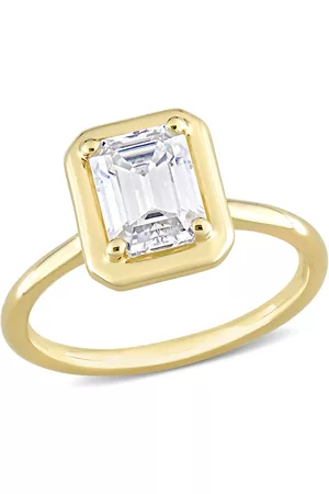 Amour 1 3/4 CT TGW Created Moissanite-White Fashion Ring 10k Yellow Gold