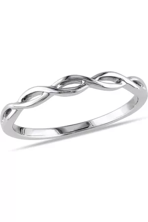 Amour Infinity Wedding Band in 14K White Gold