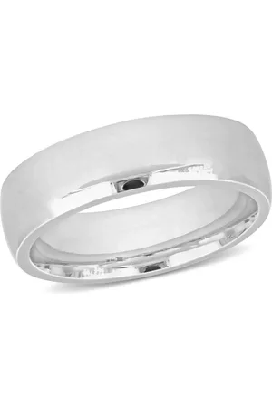 Amour Men's 6.5mm Comfort Fit Wedding Band in 14k White Gold