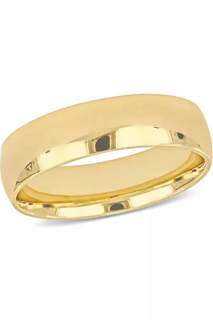 Amour Men's 6mm Polished Finish Wedding Band in 14k Yellow Gold
