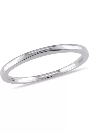 Amour 2MM Wedding Band in 10K White Gold