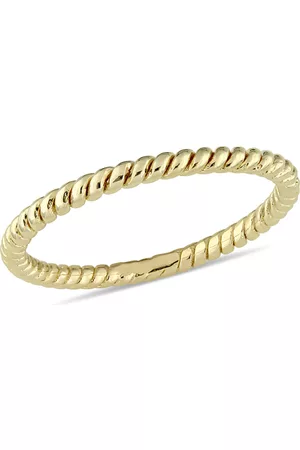 Amour Twist Wedding Band in 14K Yellow Gold