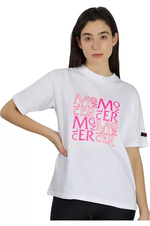 Moncler Ladies Cotton Logo Patch Short Sleeve T-shirt, Size Small