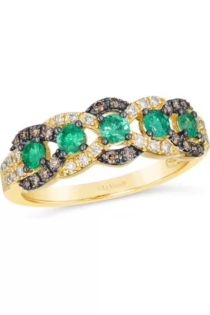 Le Vian Women Gold Rings - Costa Smeralda Emeralds Ring set in 14K Honey Gold