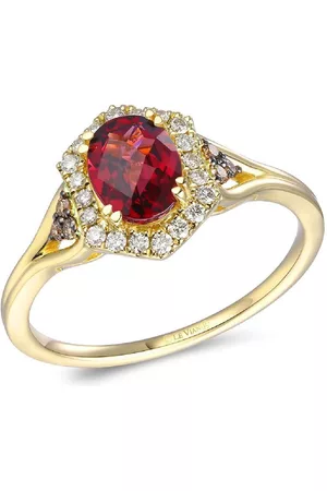 Le Vian Women Gold Rings - Raspberry Rhodolite Ring set in 14K Honey Gold