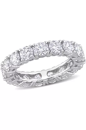 Amour 4 1/4 CT DEW Created Moissanite-White Fashion Ring 10k White Gold