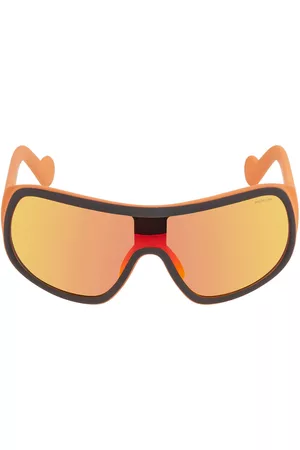 Moncler Sunglasses - Orange Mirror Shield Unisex Sunglasses ML0048 05C 00
