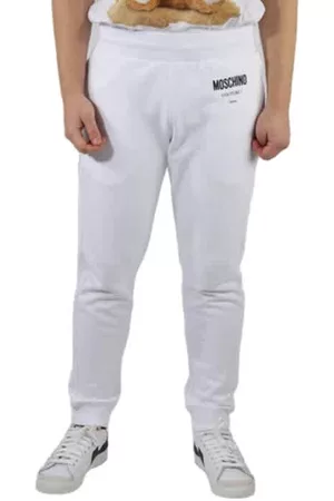 Moschino Men Sweatpants - Mens Fantasy Print Logo Print Cotton Sweatpants, Brand Size 46 (US Size 30)