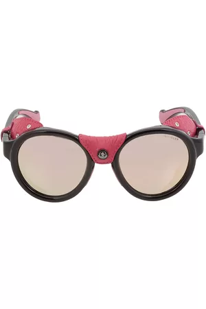 Moncler Round Sunglasses - Smoke Mirror Round Unisex Sunglasses ML0046 01C 52