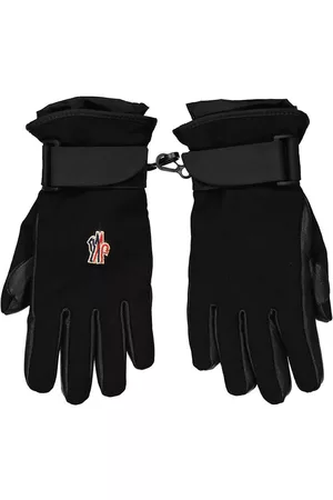 Moncler Men Gloves - Mens Padded Logo-embroidered Gloves, Size Small
