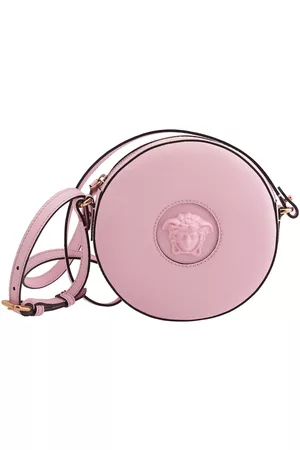 VERSACE Wallets - Ladies La Medusa Round Leather Camera Bag In Baby
