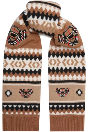 Burberry Scarves - Kids Fair Isle Wool-Cashmere Scarf