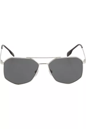 Burberry Men Sunglasses - Ozwald Dark Irregular Mens Sunglasses BE3139 100587 58