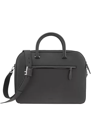 Burberry Men Laptop Bags - Olympia Grained Leather Briefcase