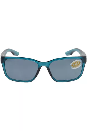 Costa Del Mar Sunglasses - Palmas Gray Silver Mirror Polarized Polycarbonate Unisex Sunglasses 6S9081 908106 57