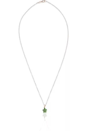 Tresorra Necklaces - 18K Yellow Gold Tzavorite NecklaceLength: 16 inches