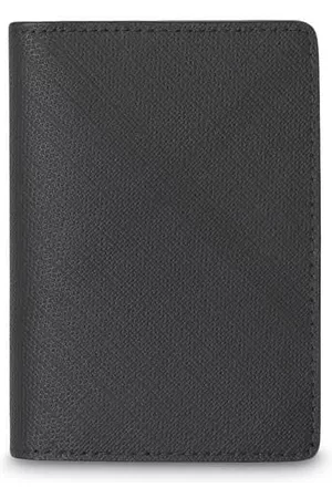Burberry Men Wallets - Noah Dark Charcoal London Check And Leather Bifold Card Case