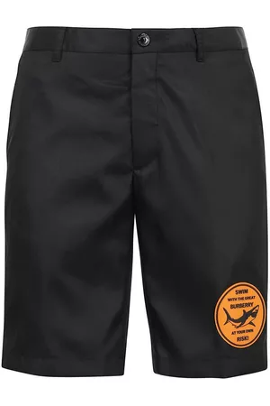 Burberry Men Shorts - Mens Shibden Shark-Print Chino Shorts, Brand Size 44 (Waist Size 29.5'')