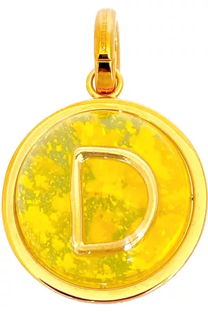 Burberry Jewelry - Gold Marbled Resin D Alphabet Charm