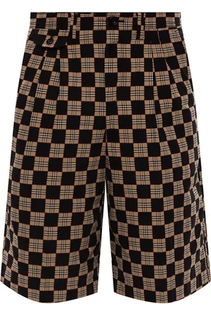 Burberry Men Shorts - Mens Archive Check Tailored Shorts, Brand Size 46 (US Size 31.1'')