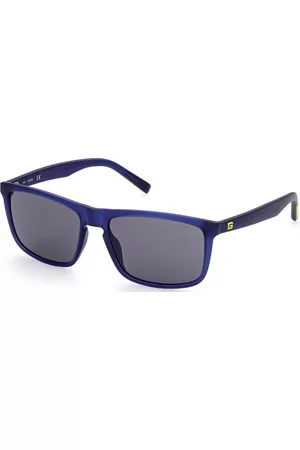 Guess Men Square Sunglasses - Smoke Square Mens Sunglasses GU00025 91A 59