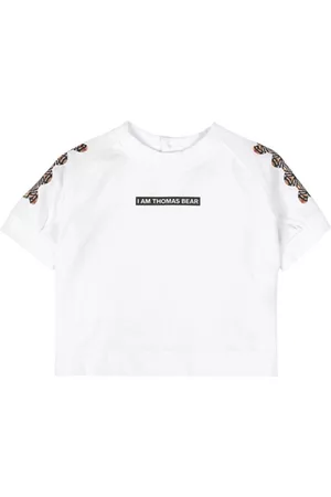 Burberry Girls T-Shirts - Girls Cotton Slogan Print T-Shirt, Size 18M