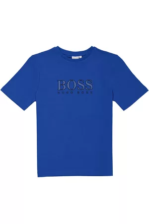 HUGO BOSS T-Shirts - Kids Electric Classic Boss Logo Cotton T-Shirt, Size 4Y
