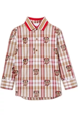 Burberry Boys Shirts - Boys Biscuit Cotton Thomas Bear Shirt, Size 10Y