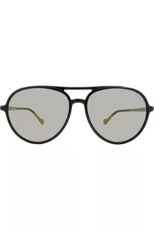 Moncler Men Sunglasses - Grey Mirror Pilot Mens Sunglasses ML0151 05C 60