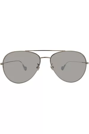 Moncler Sunglasses - Silver Pilot Unisex Sunglasses ML0110-K 18C 62