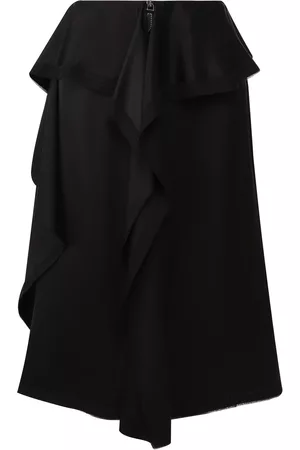 Burberry Women Skirts - Ladies Martia Ruffle Trim Silk Skirt, Brand Size 4 (US Size 2)