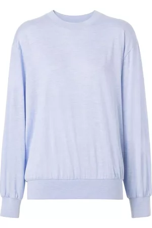 Burberry Women Sweaters - Ladies Pale Monogram Motif Silk Cotton Jumper, Size Small