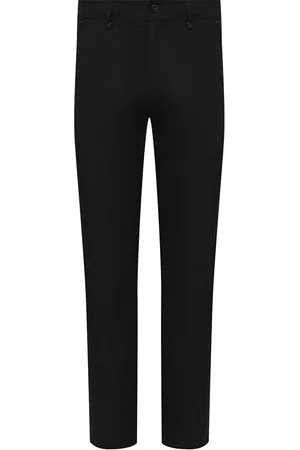 Burberry Men Formal Pants - Mens Ezra Cotton Tailored Trousers, Brand Size 52 (Waist Size 35.8'')