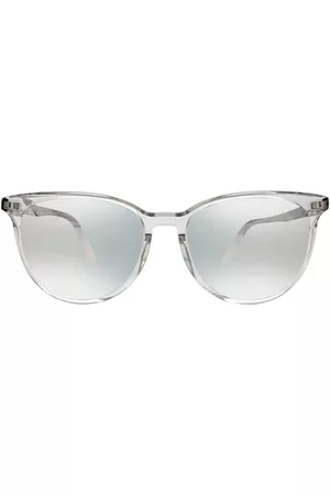 Moncler Women Sunglasses - Silver Oval Ladies Sunglasses ML0211 26D 52