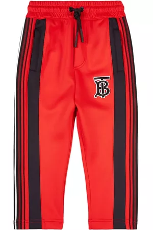 Burberry Boys Pants - Boys Bright Monogram Motif Stretch Jersey Track Pants, Size 6Y