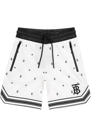 Burberry Boys Shorts - Boys Star And Monogram Motif Jersey Mesh Shorts, Size 3Y