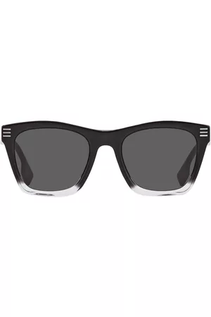 Burberry Men Square Sunglasses - Cooper Dark Gray Square Mens Sunglasses BE4348 394887 52