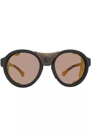 Moncler Round Sunglasses - Brown Round Unisex Sunglasses ML0046 02L 52