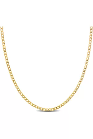 Amour Necklaces - 2.3mm Curb Link Chain Necklace in 10k Yellow Gold - 24 in