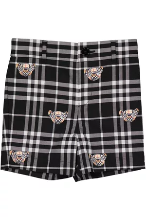 Burberry Shorts - Kids Thomas Bear-Print Check Shorts, Size 12M