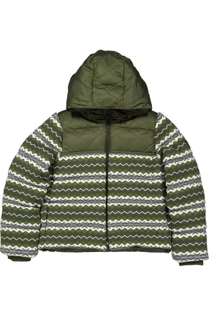 Burberry Puffer Jackets - Kids Moss Thomas Bear Patch Hooded Puffer Jacket, Size 12Y