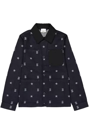 Burberry Denim Jackets - Kids Star And Monogram Motif Japanese Denim Jacket, Size 6Y