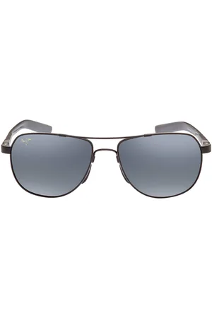 Maui Jim Guardrails Nuetral Grey Pilot Unisex Sunglasses 327-02 58
